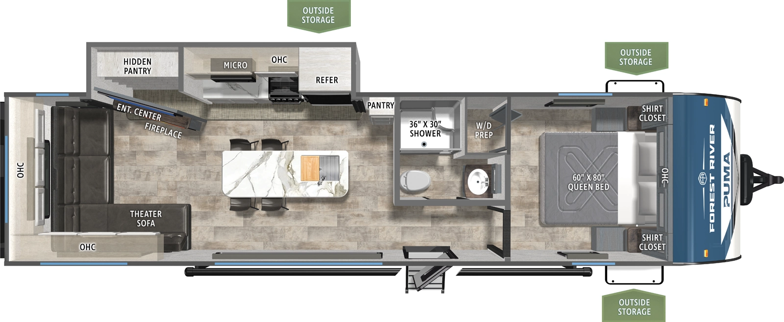 Puma 290RL Floorplan
